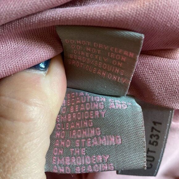 Marsoni Beaded V Neck Maxi Formal Dress 4 - Picture 11 of 13